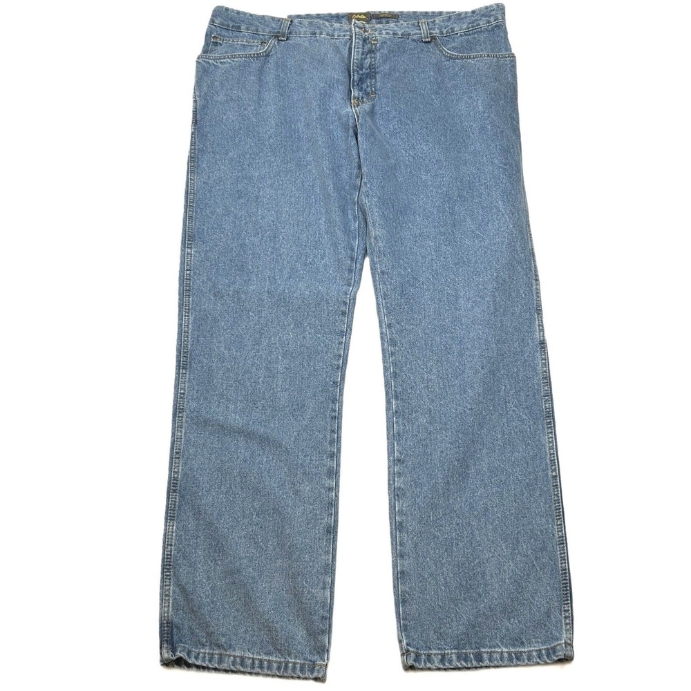 Cabela's Jeans Mens 40x32 Blue Cotton Stone Wash Classic Fit Roughneck PT163 NEW